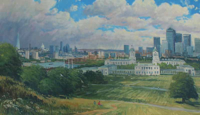 London from the Royal Observatory, Greenwich