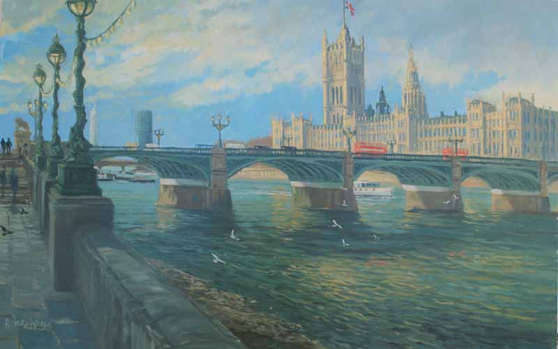 Houses of Parliament and Westminster Bridge