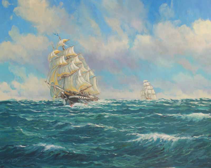Sailing in heavy seas